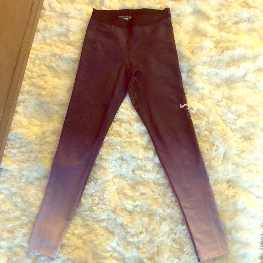 Nike Pro Hyperwarm Ombré purple leggings M